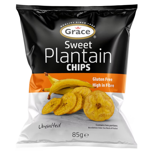 Grace Plantain Chips - Sweet (Unsalted) 85g