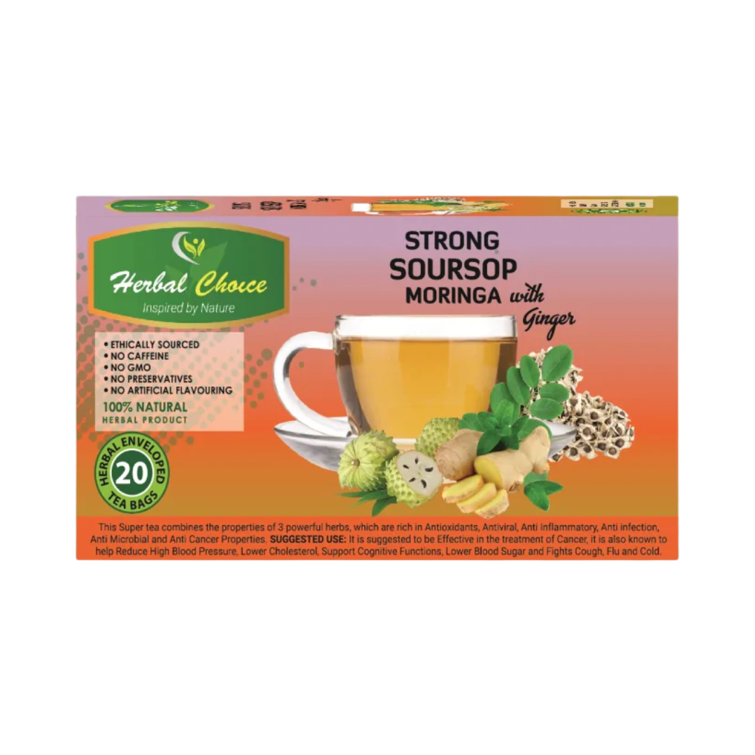 Herbal Choice Soursop Moringa with Ginger - 20 Teabags