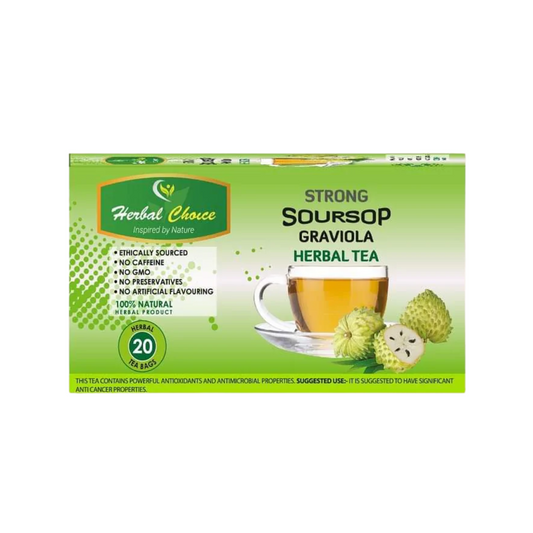 Herbal Choice Strong Soursop Graviola Herbal Tea 20 Teabags – Antioxidant Wellness Drink