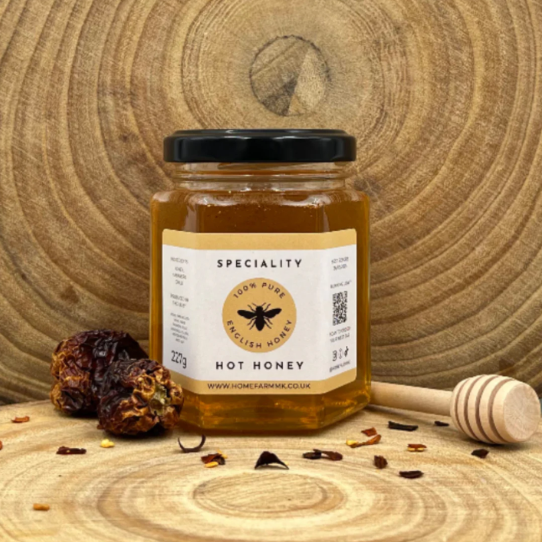 Habanero Chilli Extra Hot Honey - Naturally Flavoured Pure, Raw English Honey 227g
