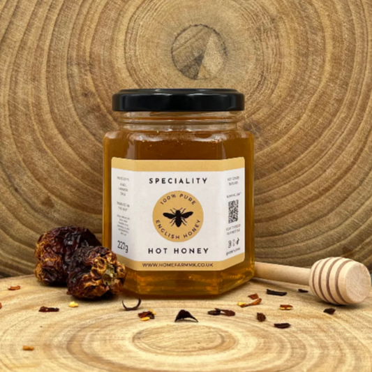 Habanero Chilli Extra Hot Honey - Naturally Flavoured Pure, Raw English Honey 227g